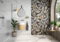 Керамическое панно для ванной: удачные примеры и 4 проверенных способа разнообразить современный интерьер стильным трендом
